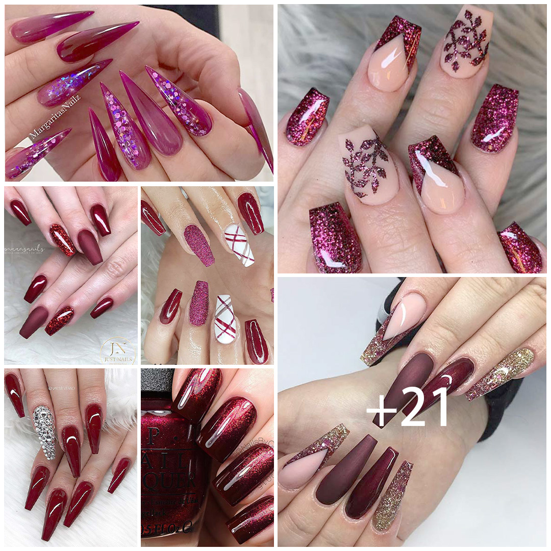 Fall Into Style: 23 Chic Ideas for Maroon Nails to Try Now