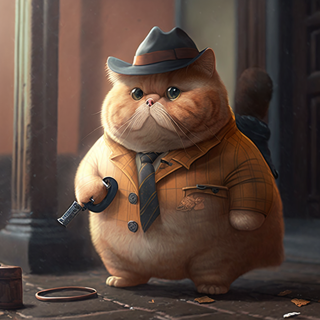 The Funny Adventures of a Fat Cat Detective